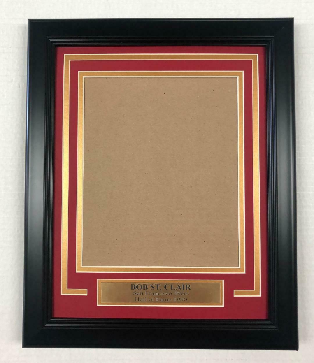 Bob St. Clair San Francisco 49ers Vertical 8x10 Photo Frame Kit