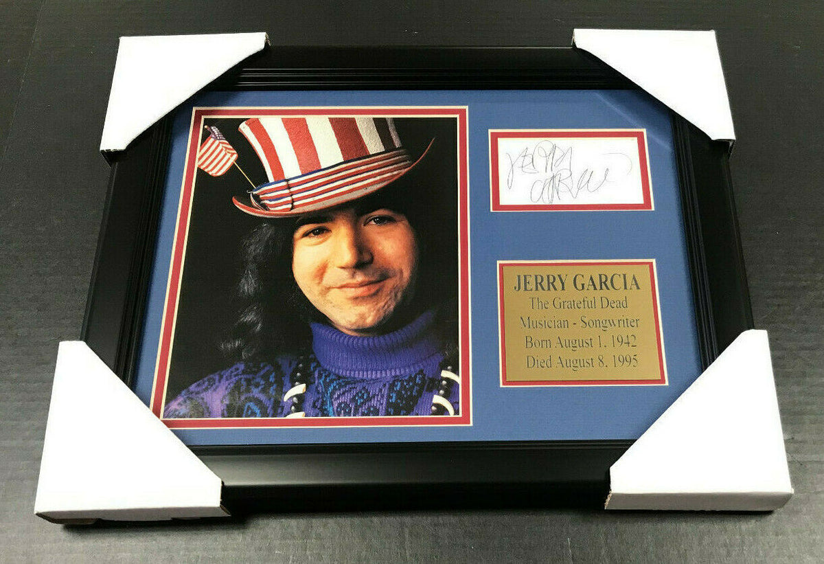 Jerry Garcia the Grateful Dead Autographed Reprint Framed 8x10 Magazine Photo