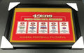 San Francisco 49ers 5X Super Bowl Champions Framed Wool Banner