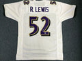 Ray Lewis Baltimore Ravens Signed Autographed Custom Jersey BAS COA