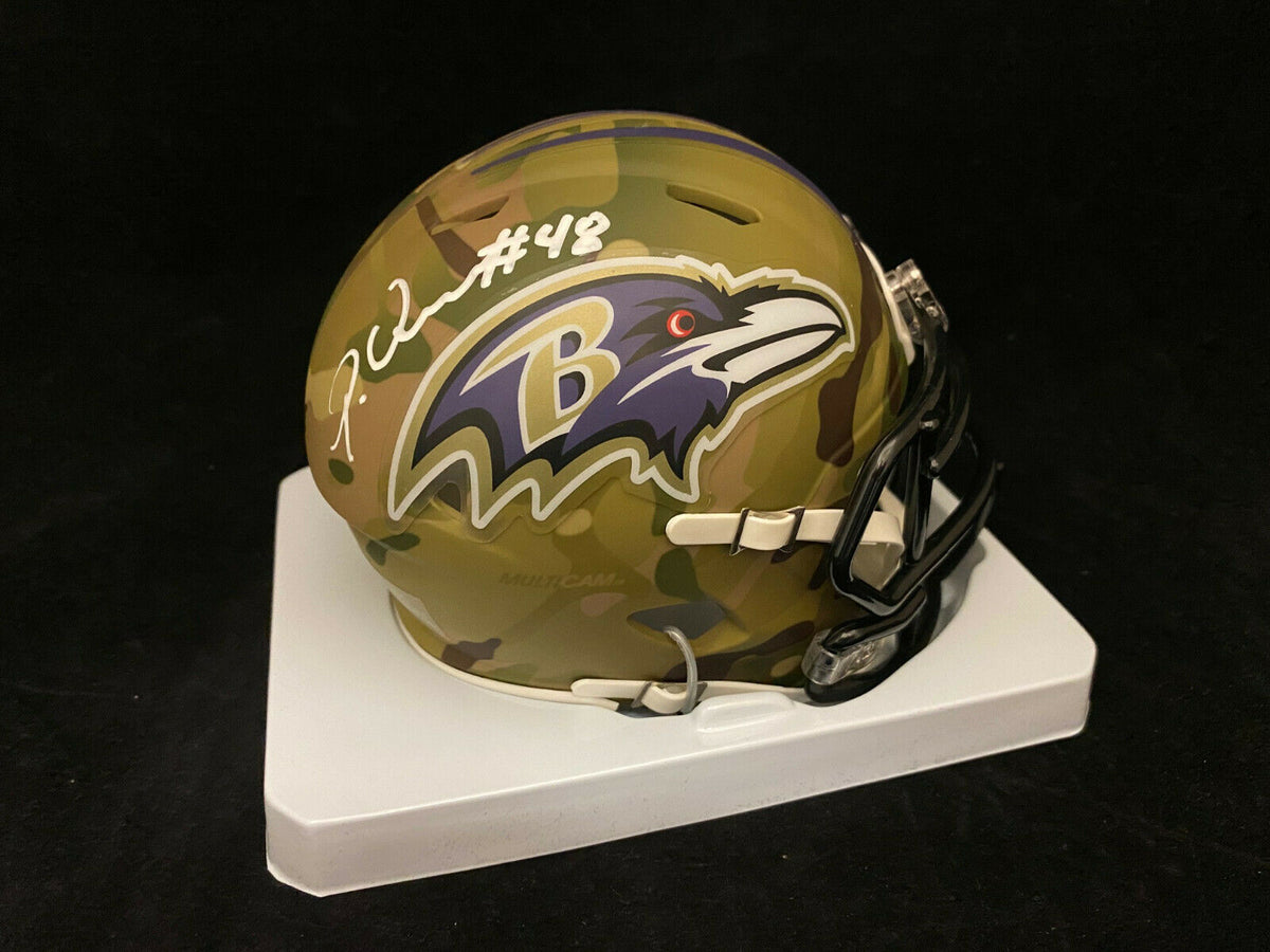 Patrick Queen Signed Autographed Baltimore Ravens Mini Helmet Beckett BAS COA