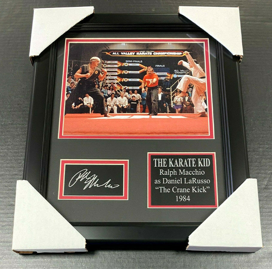 Ralph Macchio Karate Kid Laser Engraved Reprint 8x10 Photo Framed