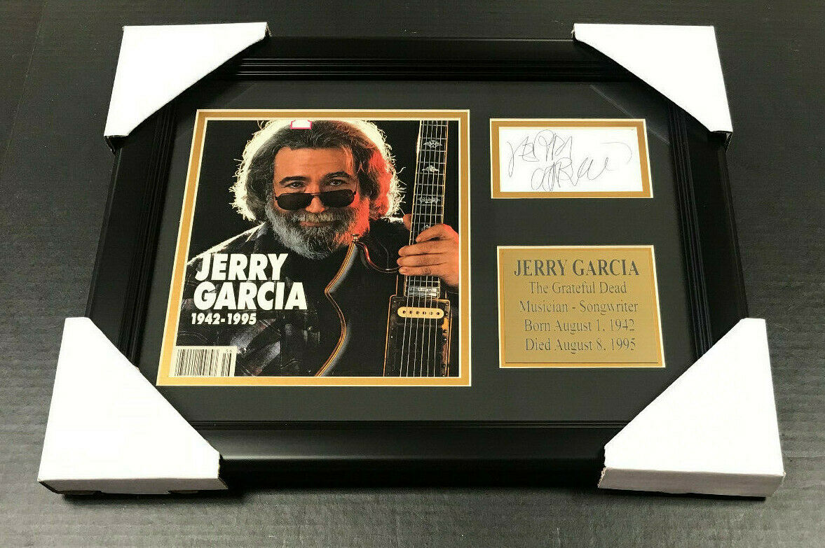 Jerry Garcia the Grateful Dead Autographed Reprint Framed 8x10 Magazine Photo