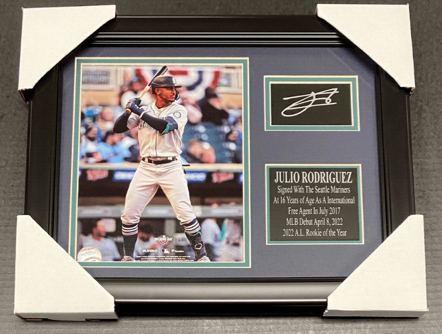 Julio Rodriguez Seattle Mariners Autographed Facsimile Laser 8x10 Photo