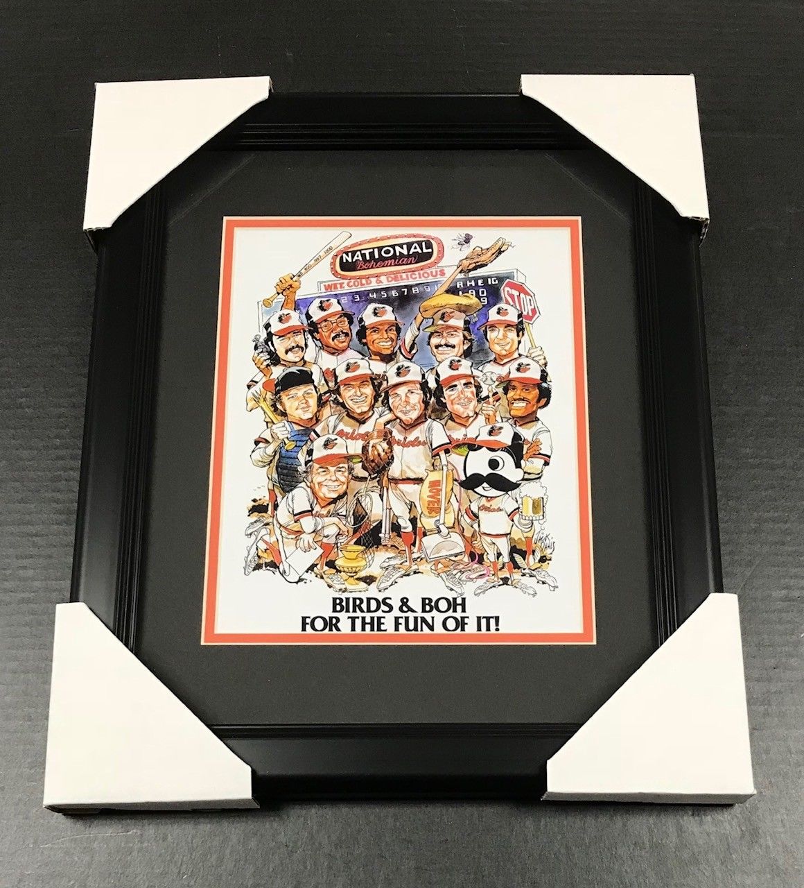 Baltimore Orioles National Bohemian Natty Birds and Boh Framed 8x10 Photo