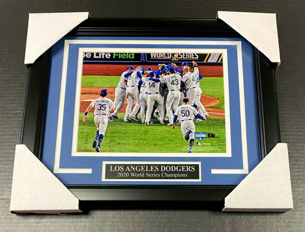 2020 Los Angeles Dodgers World Series Champions Team Framed Photo 8x10