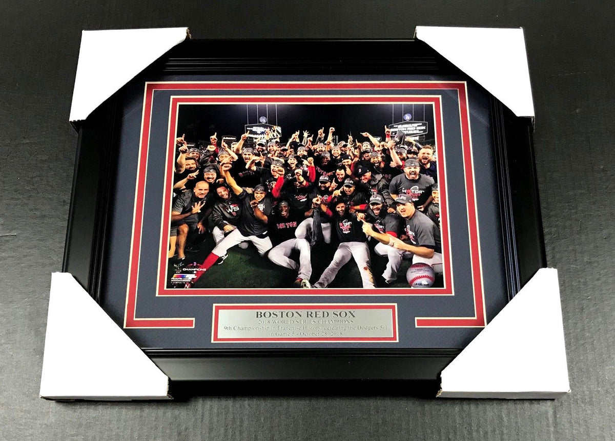 Boston Red Sox 2018 World Series Champions Team 8x10 Framed Photo #2 Celebration