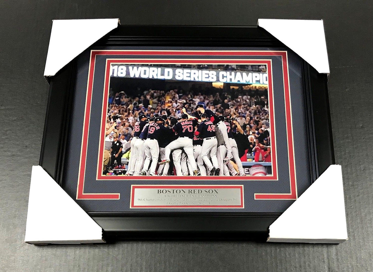 Boston Red Sox 2018 World Series Champions Team 8x10 Framed Photo #3 Celebration