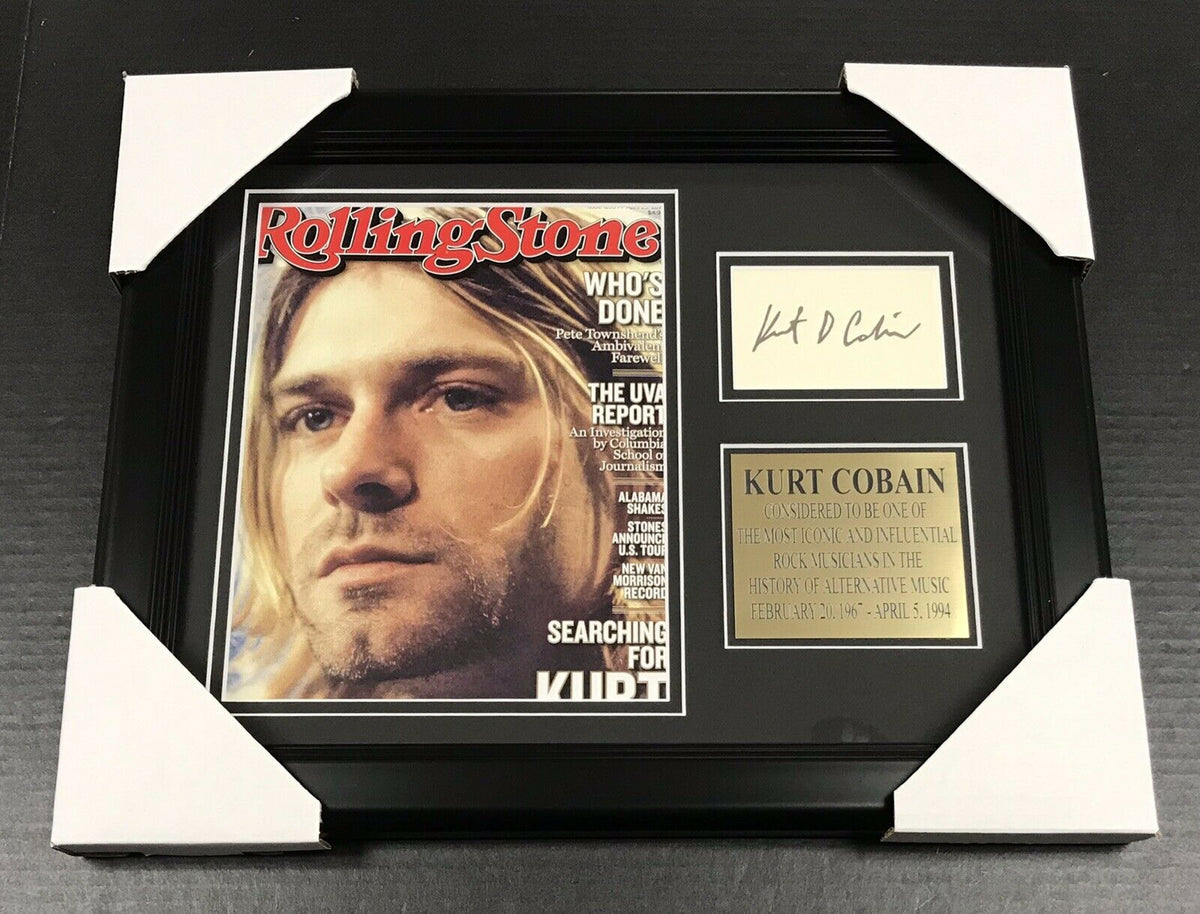 Kurt Cobain Nirvana Framed 8x10 Magazine Photo Reprint