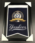 New York Yankees 27x World Series Champions Framed Wool Banner Winning Streak