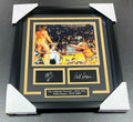 Hulk Hogan the Ultimate Warrior Laser Engraved Autographed Reprint Framed 8x10 Photo