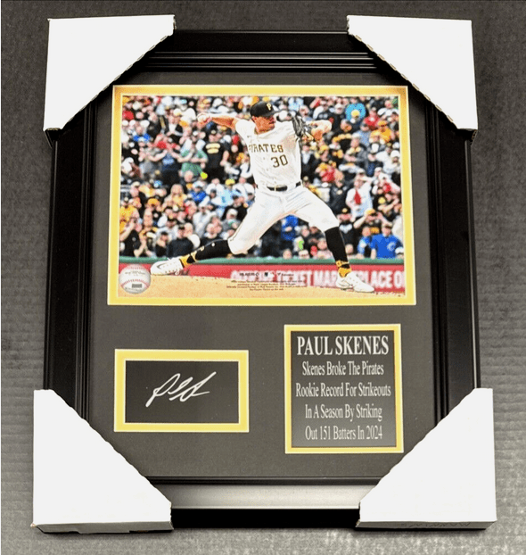 Paul Skenes Pirates Laser Engraved Facsimile Autographed Framed 8x10 Photo