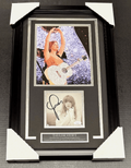 Taylor Swift Autographed CD Insert with 8x10 Photo Framed JSA COA