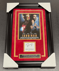 Robert Downey Jr Iron Man Autographed Cut with Framed 8x10 Photo JSA COA