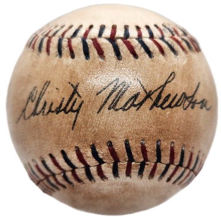 Christy Mathewson Autographed 1910s Baseball Licensed Reproduction