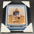 Johnny Unitas Baltimore Colts Autographed Framed 8x10 Photo JSA COA
