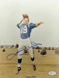 Johnny Unitas Signed Autographed Baltimore Colts 8x10 Photo JSA Authentic