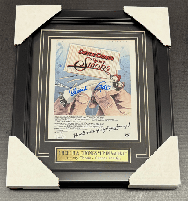 Cheech & Chong's Up in Smoke Tommy / Martin Autographed Framed 8x10 Movie Poster Photo
