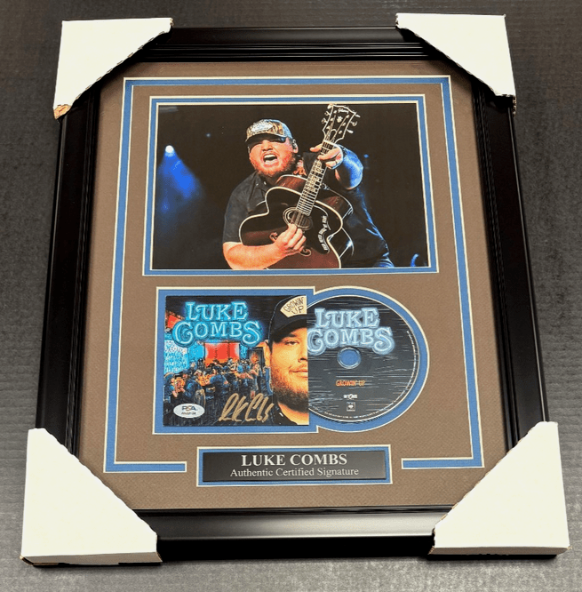 Luke Combs Autographed CD Framed with 8x10 Photo