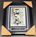 Don Larsen Autographed 1956 World Series Yankees Framed 8x10 BAS