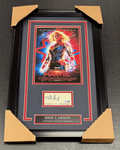 Brie Larson Captain Marvel Autographed Cut with Framed 8x10 Photo JSA COA