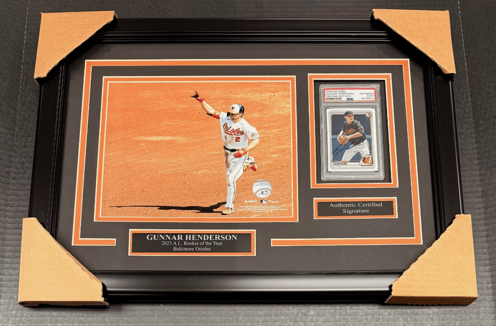 Gunnar Henderson Autographed Framed 8x10 Photo Orioles