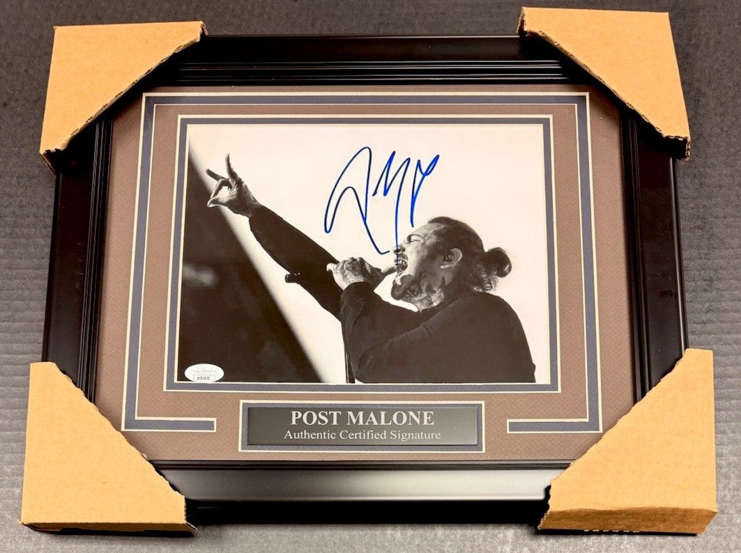 Post Malone Autographed Signed Music 8x10 Framed Photo