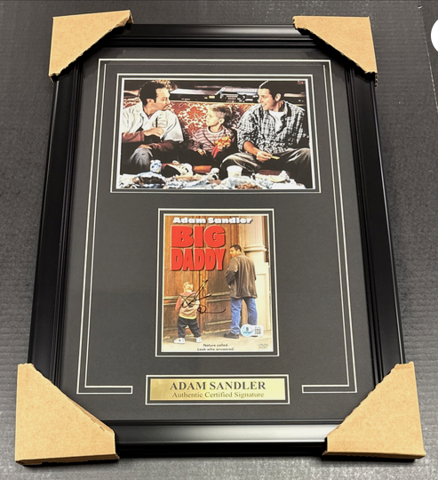 Adam Sandler Autographed DVD Big Daddy with 8x10 Photo Framed