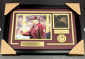 Joe Gibbs Washington Redskins Autographed Framed 8x10 Photo Book Cut