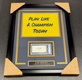 Lou Holtz Notre Dame Autographed Index Framed with 8x10 Photo