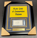 Lou Holtz Notre Dame Autographed Index Framed with 8x10 Photo