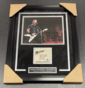 James Hetfield Autographed Cut Framed with 8x10 Photo Metallica