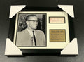 Malcolm X Autographed Cut Signature Facsimile Framed 8x10 Photo
