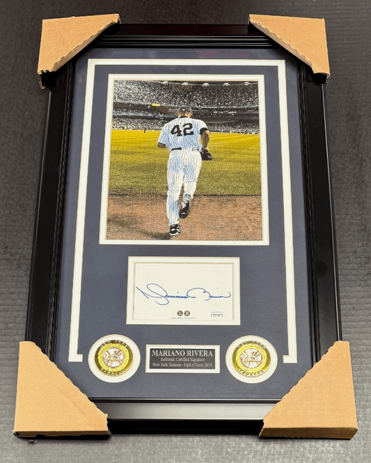 Mariano Rivera Autographed Cut New York Yankees 8x10 Photo Framed JSA COA