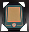 Miami Dolphins Medallion Frame Kit 8x10 Photo Double Mat Vertical