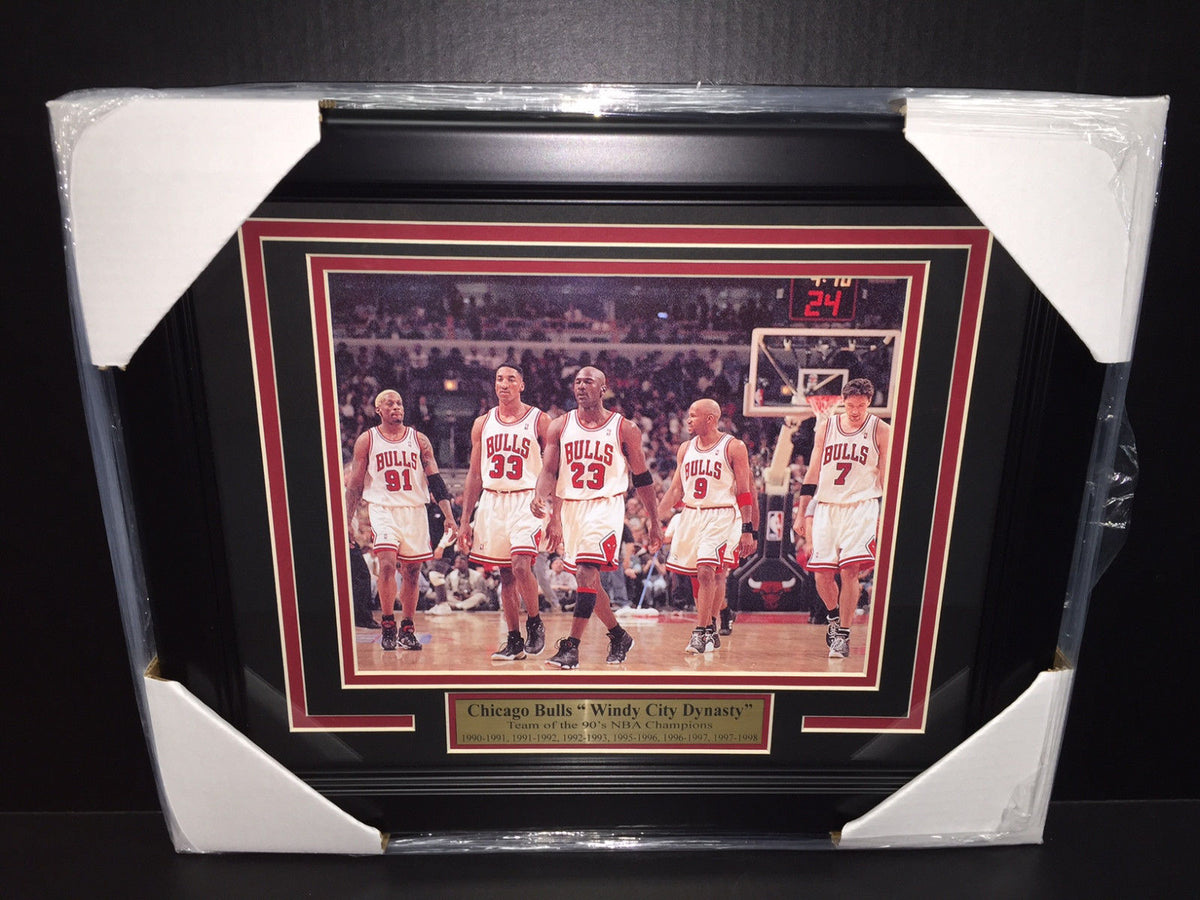 Windy City Dynasty Champions Chicago Bulls Framed 8x10 Photo