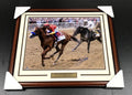Mike Smith Autographed Justify Belmont Triple Crown Framed 16x20 Photo