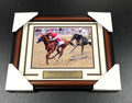Mike Smith Autographed Justify Belmont Triple Crown Framed 8x10 Photo