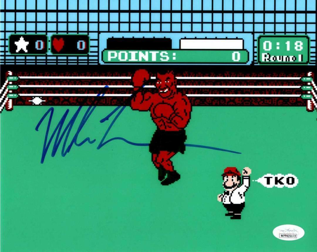 Mike Tyson Authentic Autographed Signed Boxing Punchout 8x10 Photo BAS COA
