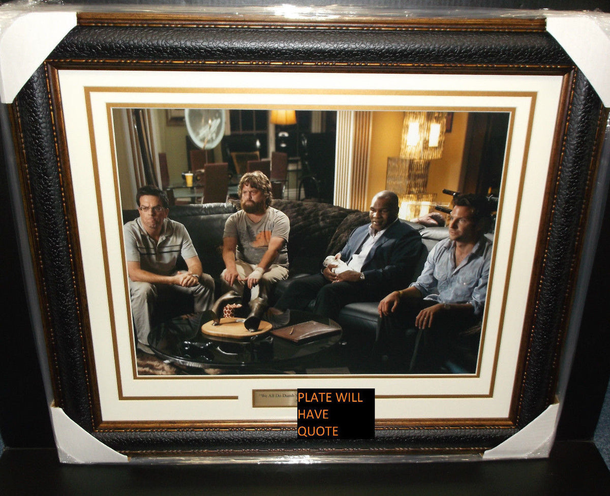 Mike Tyson Hangover Quote "We All Do Dumb Sh--" 16x20 Photo Framed