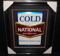 National Bohemian Natty Boh Framed Cardboard Display Vintage Original Sign