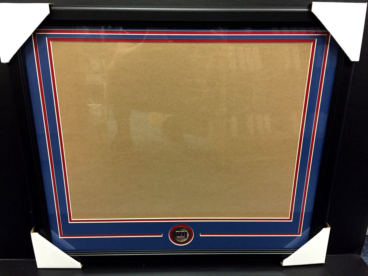 New York Giants Medallion Frame Kit 16x20 Photo Double Mat Horizontal