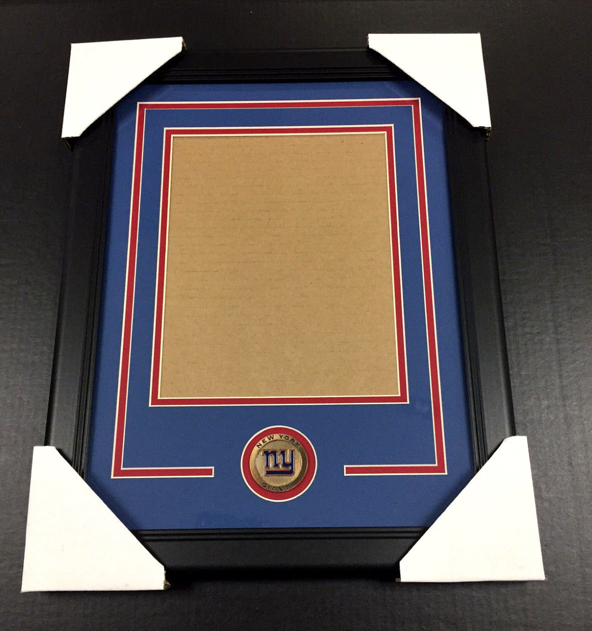 New York Giants Medallion Frame Kit 8x10 Photo Double Mat Vertical