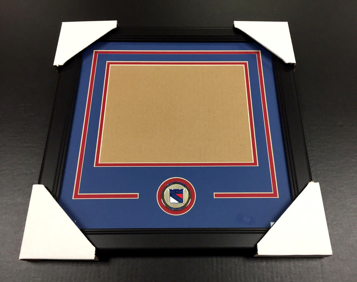 New York Rangers Medallion Frame Kit 8x10 Photo Double Mat Horizontal