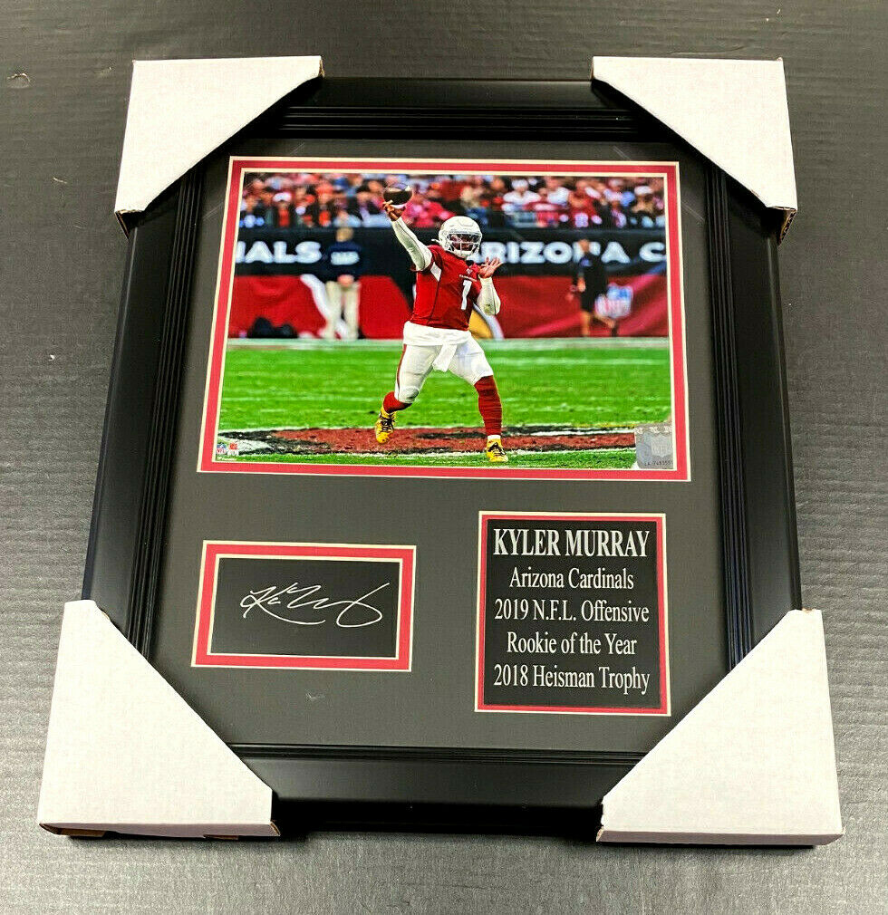 Kyler Murray Arizona Cardinals Laser Engraved Autograph RP Plate Framed 8x10 Photo