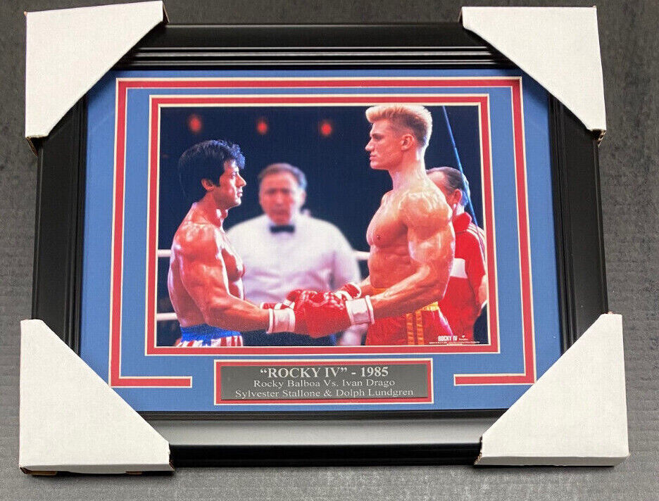 Rocky IV Balboa vs Ivan Drago 8x10 Framed Boxing Movie Photo