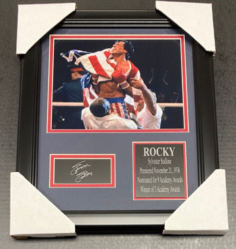 Sylvester Stallone Laser Engraved Autograph Rocky Balboa 8x10 Framed Photo