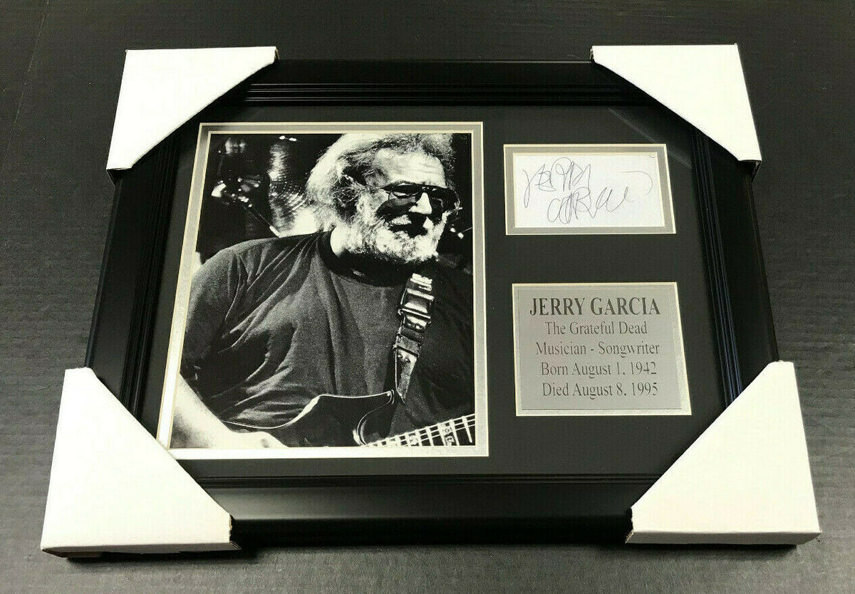 Jerry Garcia the Grateful Dead Autographed Reprint Framed 8x10 Magazine Photo