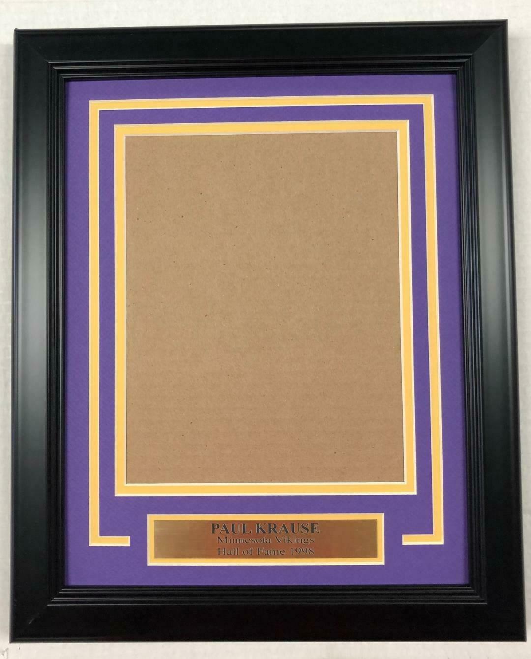 Paul Krause Minnesota Vikings Vertical Photo Frame Kit