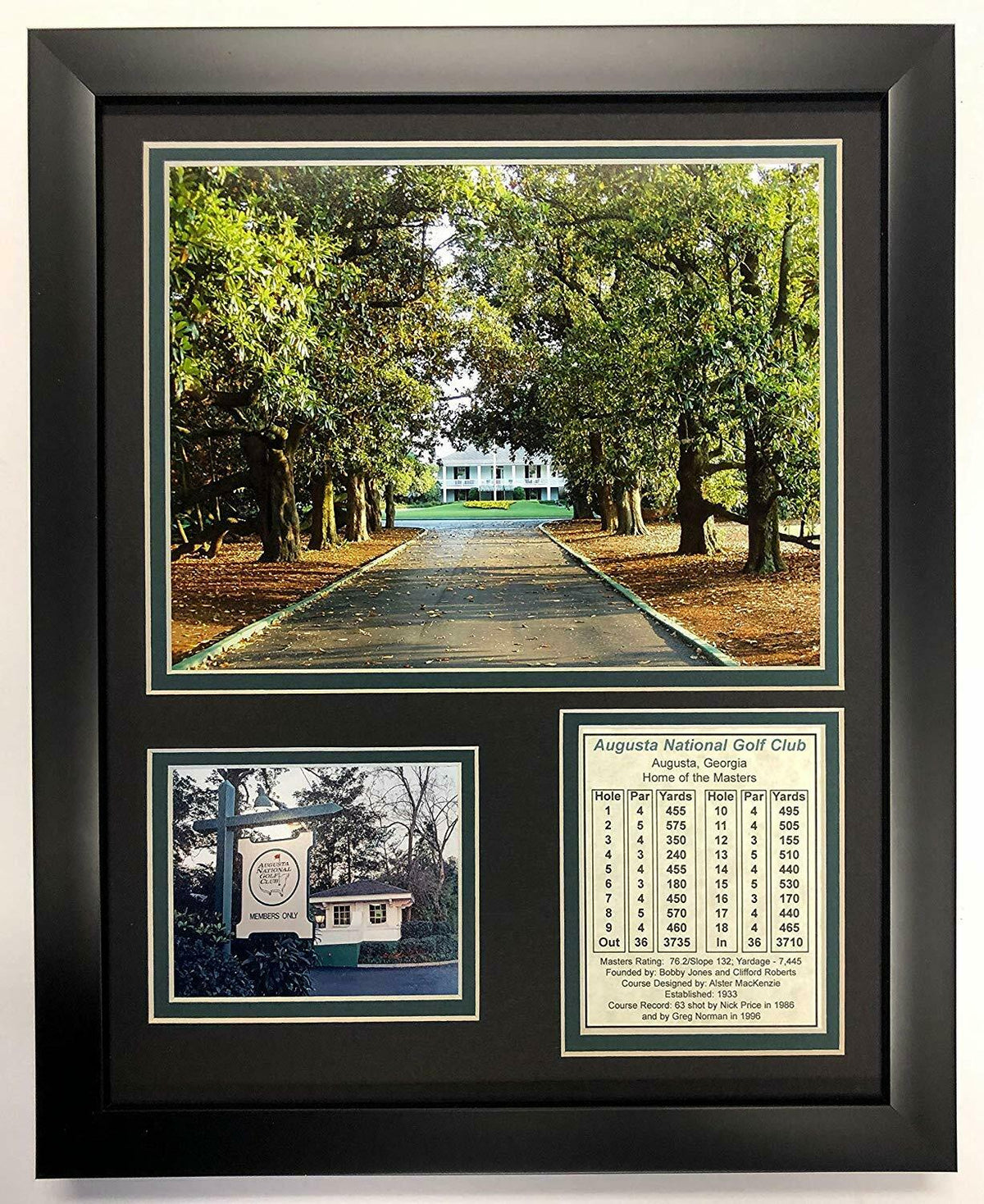 Augusta National Golf Course Magnolia Lane Framed 8x10 Photo